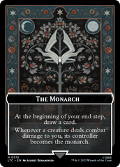 The Monarch // Treasure Double-Sided Token [The Lord of the Rings: Tales of Middle-Earth Commander Tokens] | Exor Games Dartmouth