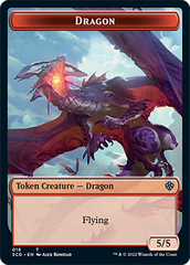 Dragon // Dragon Double-Sided Token [Starter Commander Decks] | Exor Games Dartmouth