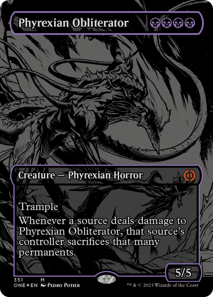 Phyrexian Obliterator (Oil Slick Raised Foil) [Phyrexia: All Will Be One] | Exor Games Dartmouth