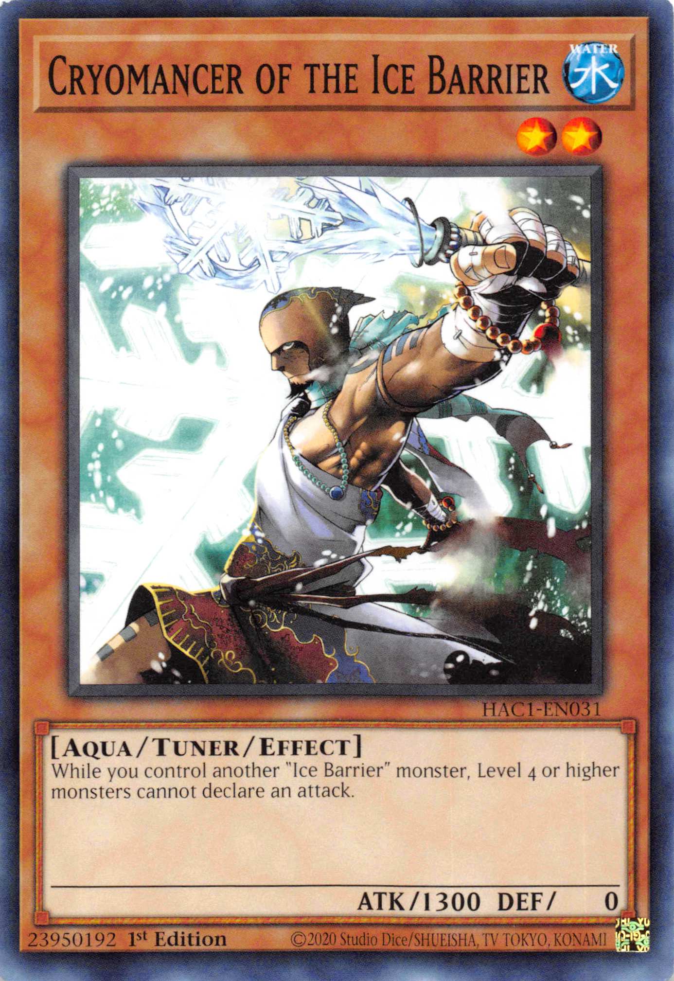 Cryomancer of the Ice Barrier [HAC1-EN031] Common | Exor Games Dartmouth