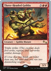 Three-Headed Goblin [Unstable] | Exor Games Dartmouth