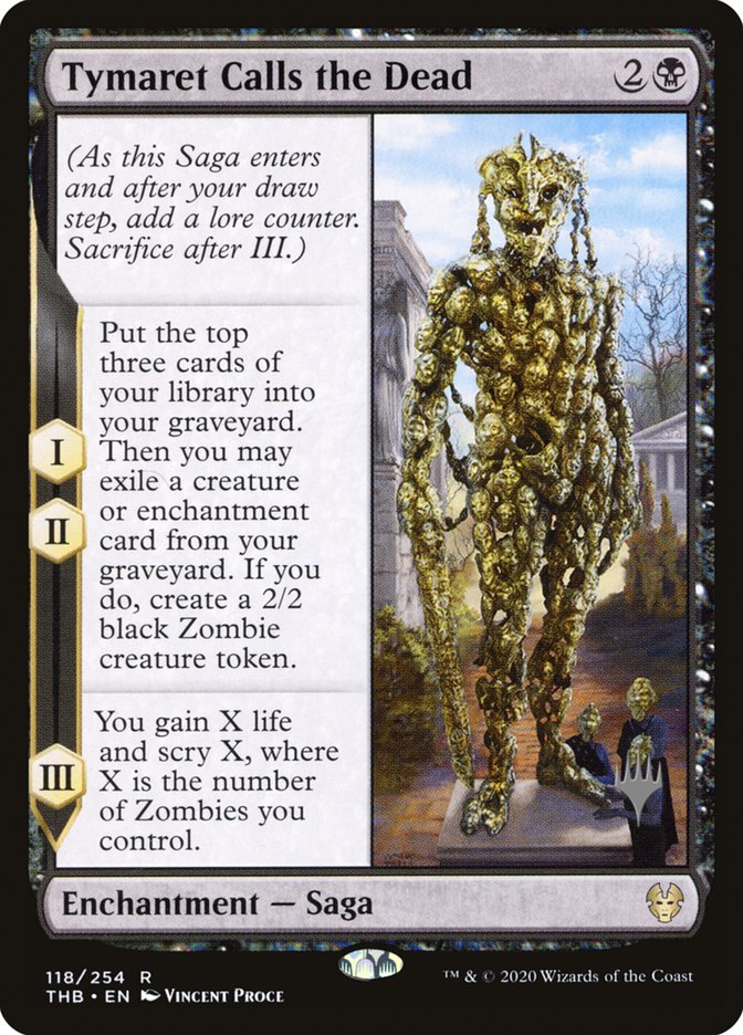 Tymaret Calls the Dead (Promo Pack) [Theros Beyond Death Promos] | Exor Games Dartmouth