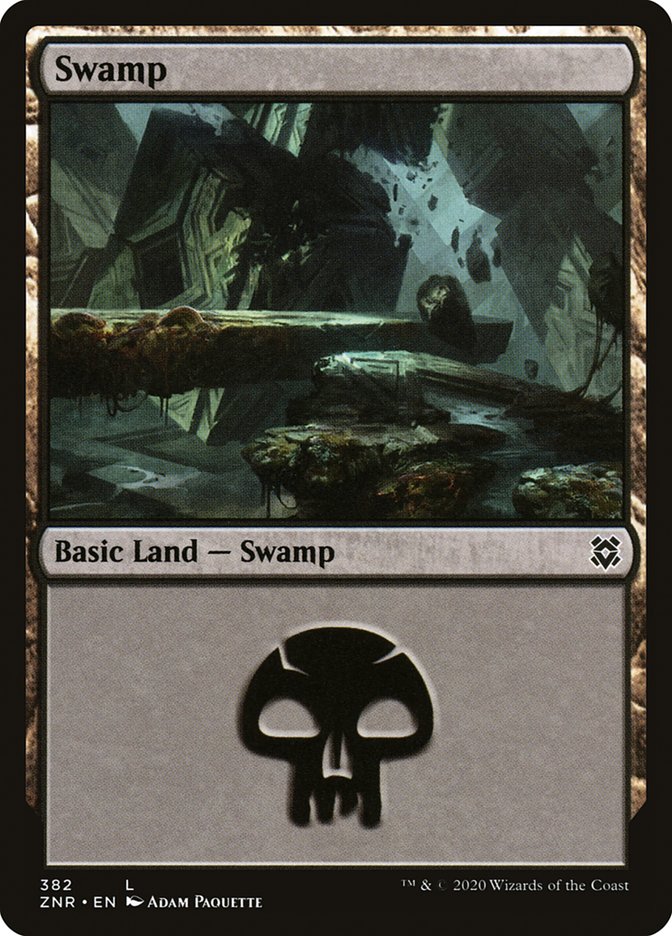 Swamp (382) [Zendikar Rising] | Exor Games Dartmouth