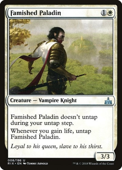 Famished Paladin [Rivals of Ixalan] | Exor Games Dartmouth