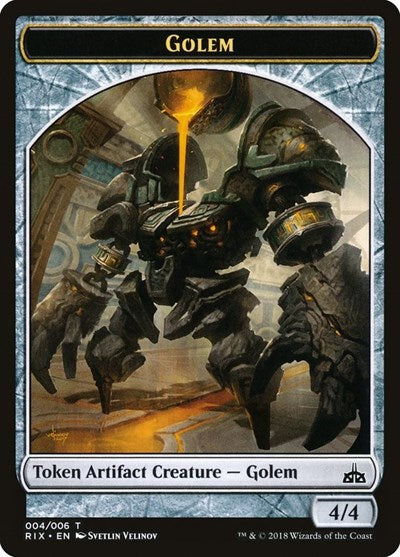 Golem [Rivals of Ixalan Tokens] | Exor Games Dartmouth