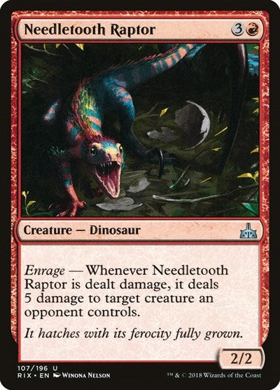 Needletooth Raptor [Rivals of Ixalan] | Exor Games Dartmouth