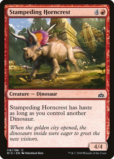 Stampeding Horncrest [Rivals of Ixalan] | Exor Games Dartmouth