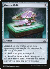Orazca Relic [Rivals of Ixalan] | Exor Games Dartmouth