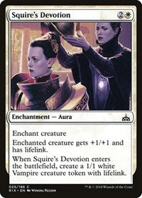 Squire's Devotion [Rivals of Ixalan] | Exor Games Dartmouth