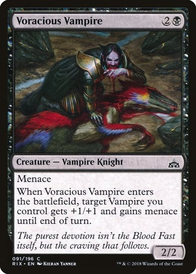 Voracious Vampire [Rivals of Ixalan] | Exor Games Dartmouth