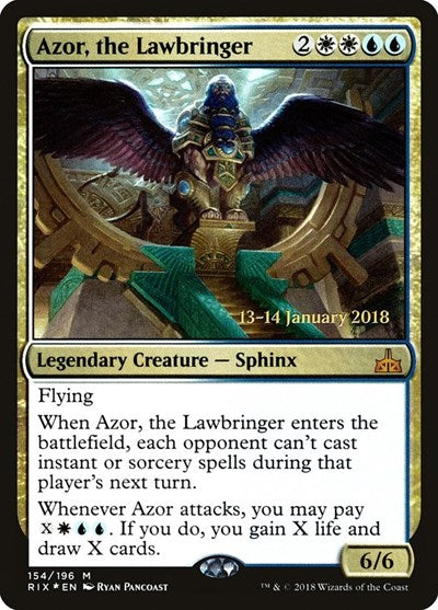 Azor, the Lawbringer [Rivals of Ixalan Promos] | Exor Games Dartmouth