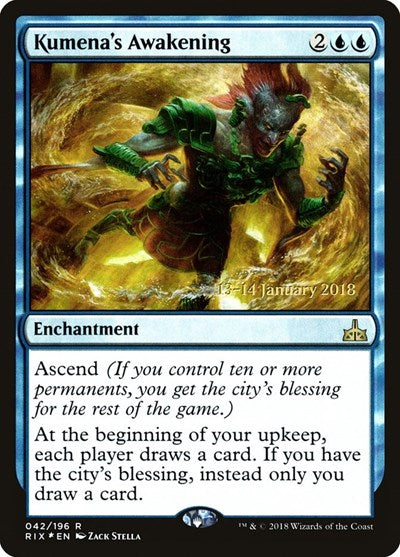 Kumena's Awakening [Rivals of Ixalan Promos] | Exor Games Dartmouth