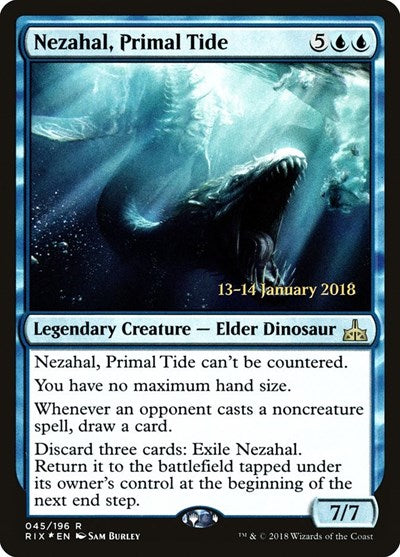 Nezahal, Primal Tide [Rivals of Ixalan Promos] | Exor Games Dartmouth