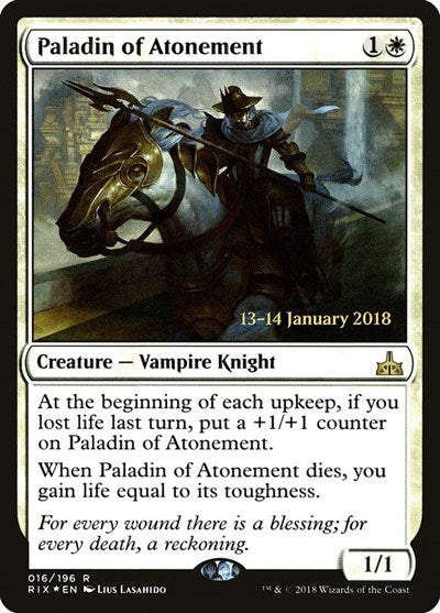 Paladin of Atonement [Rivals of Ixalan Promos] | Exor Games Dartmouth