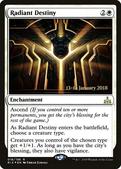 Radiant Destiny [Rivals of Ixalan Promos] | Exor Games Dartmouth