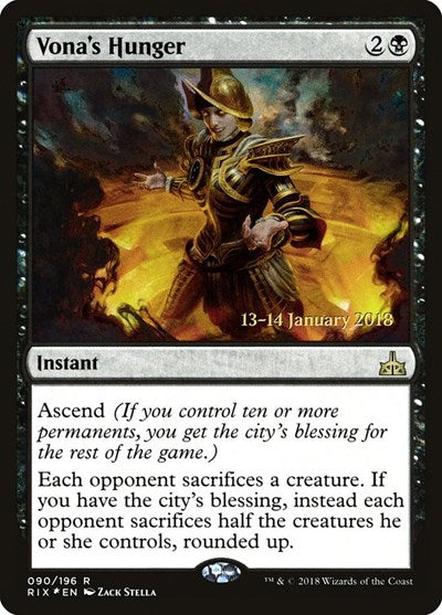 Vona's Hunger [Rivals of Ixalan Promos] | Exor Games Dartmouth