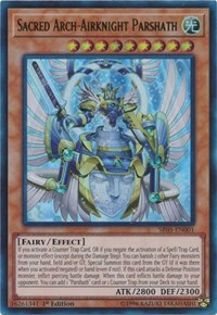 Sacred Arch-Airknight Parshath [SR05-EN001] Ultra Rare | Exor Games Dartmouth