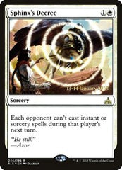 Sphinx's Decree [Rivals of Ixalan Promos] | Exor Games Dartmouth