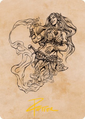Djinni Windseer (Showcase) Art Card (Gold-Stamped Signature) [Dungeons & Dragons: Adventures in the Forgotten Realms Art Series] | Exor Games Dartmouth