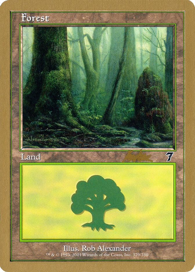 Forest (329) (Brian Kibler) [World Championship Decks 2002] | Exor Games Dartmouth