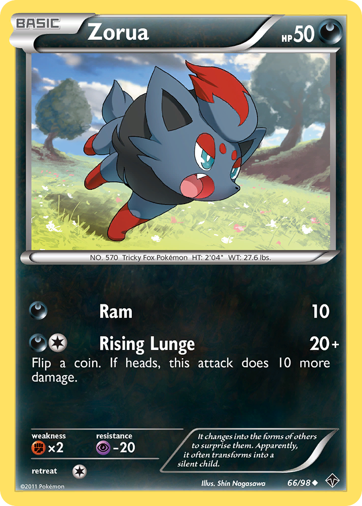 Zorua (66/98) [Black & White: Emerging Powers] | Exor Games Dartmouth