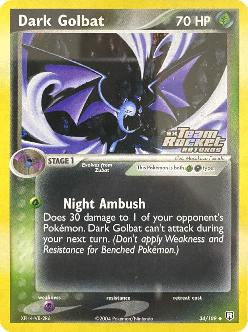 Dark Golbat (34/109) (Stamped) [EX: Team Rocket Returns] | Exor Games Dartmouth