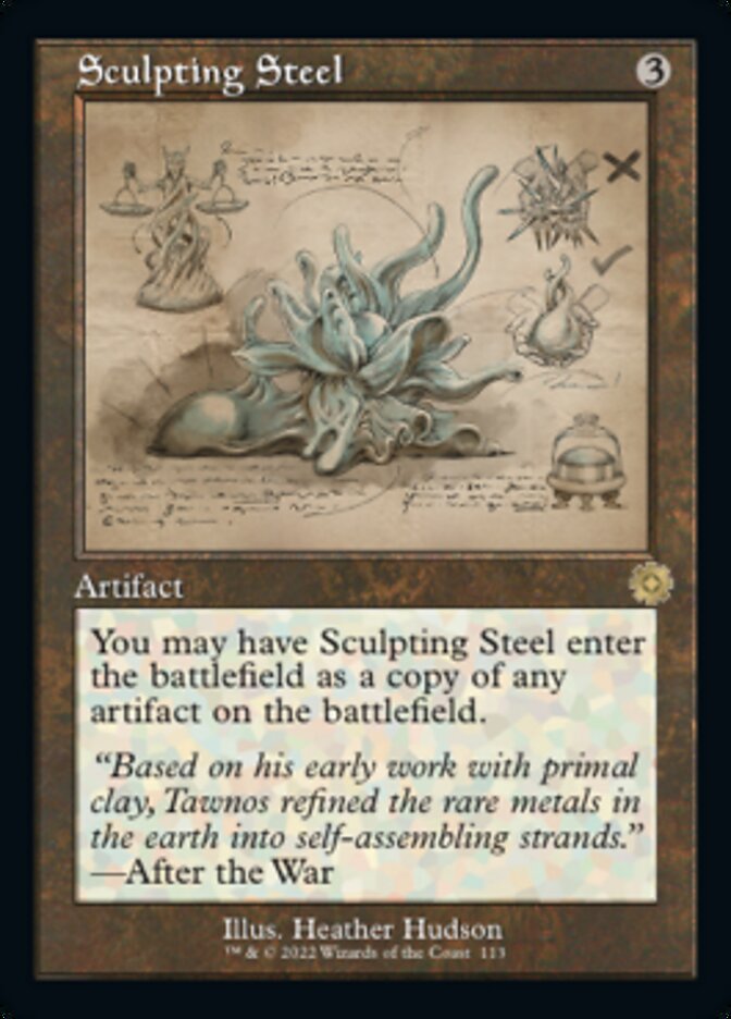 Sculpting Steel (Retro Schematic) [The Brothers' War Retro Artifacts] | Exor Games Dartmouth