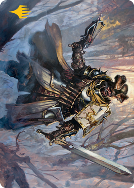 Brutal Cathar Art Card (Gold-Stamped Signature) [Innistrad: Midnight Hunt Art Series] | Exor Games Dartmouth