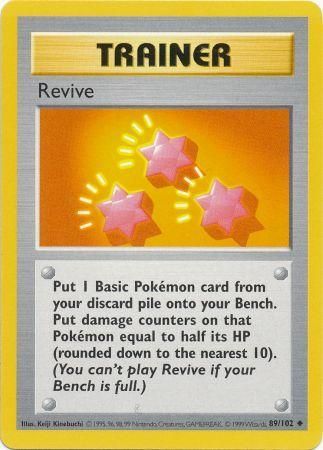 Revive (89/102) [Base Set Shadowless Unlimited] | Exor Games Dartmouth