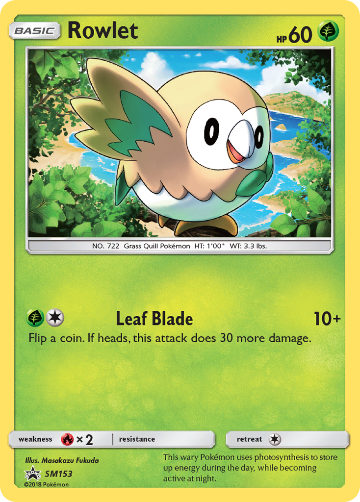 Rowlet (SM153) [Sun & Moon: Black Star Promos] | Exor Games Dartmouth