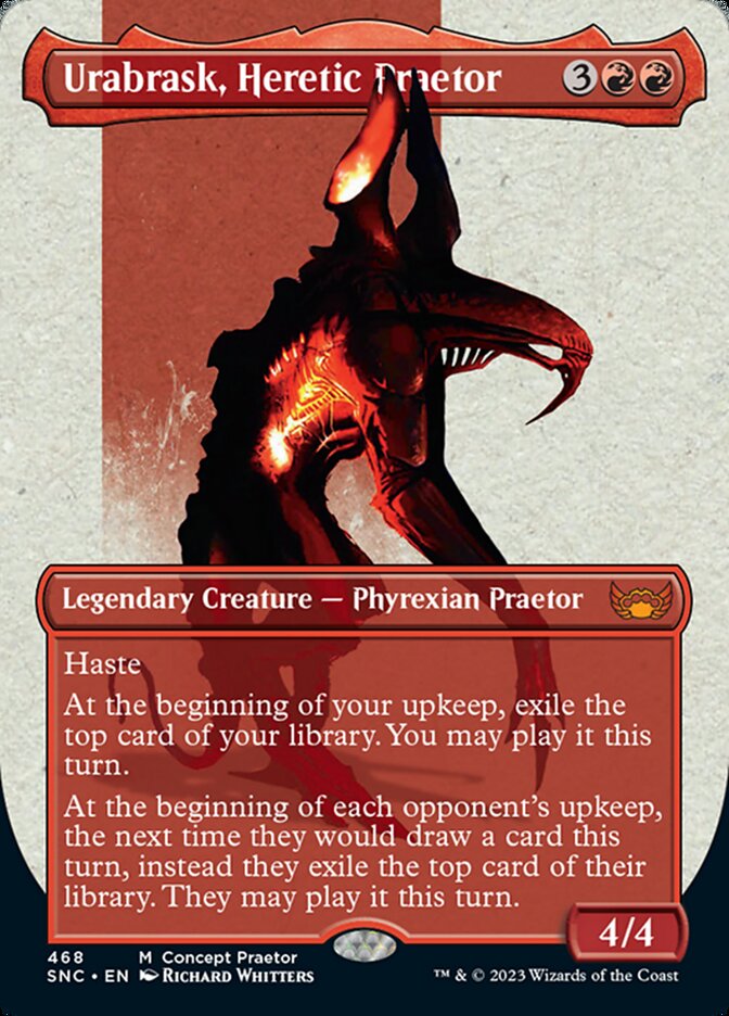 Urabrask, Heretic Praetor (Borderless Concept Praetors) [Phyrexia: All Will Be One] | Exor Games Dartmouth