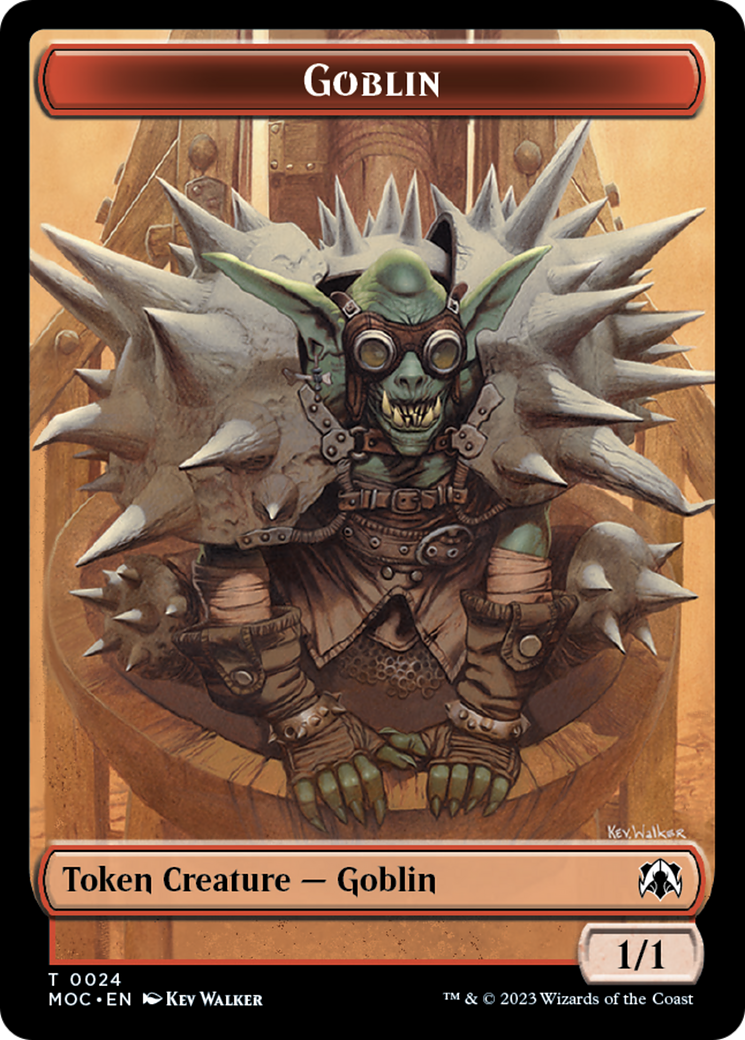 Goblin // Eldrazi Double-Sided Token [March of the Machine Commander Tokens] | Exor Games Dartmouth