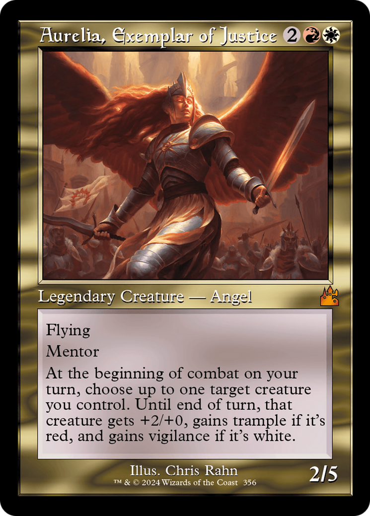 Aurelia, Exemplar of Justice (Retro) [Ravnica Remastered] | Exor Games Dartmouth