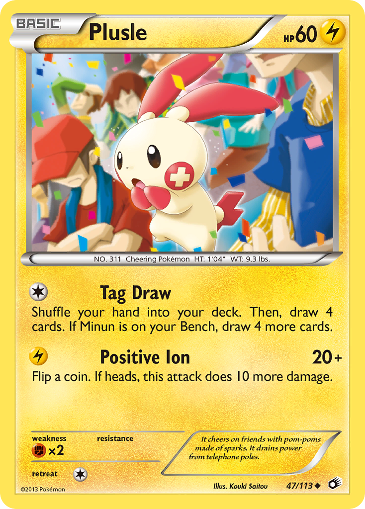 Plusle (47/113) [Black & White: Legendary Treasures] | Exor Games Dartmouth