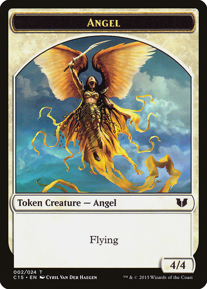 Spirit (022) // Angel Double-Sided Token [Commander 2015 Tokens] | Exor Games Dartmouth