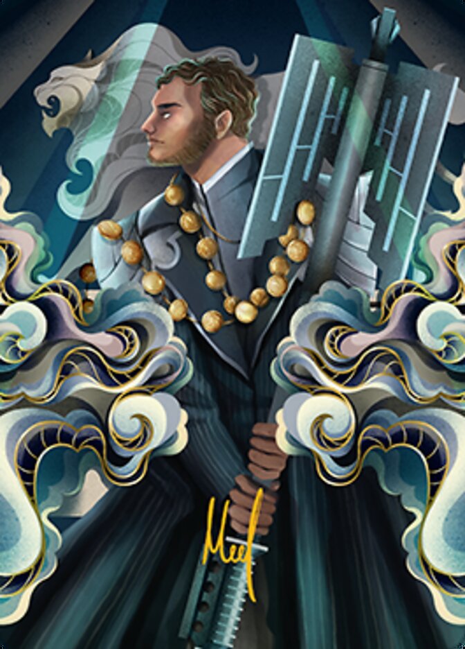 Rafiq of the Many Art Card (Gold-Stamped Signature) [Streets of New Capenna Art Series] | Exor Games Dartmouth