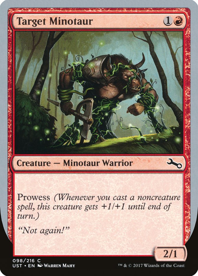 Target Minotaur (Vine Art) [Unstable] | Exor Games Dartmouth