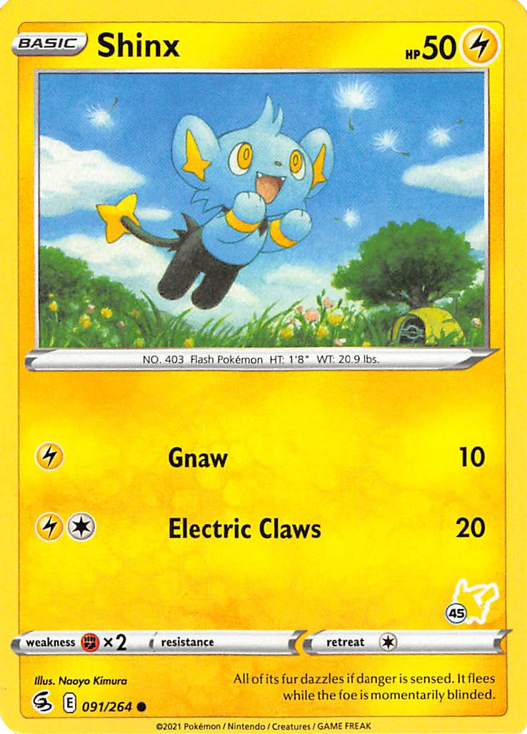 Shinx (091/264) (Pikachu Stamp #45) [Battle Academy 2022] | Exor Games Dartmouth