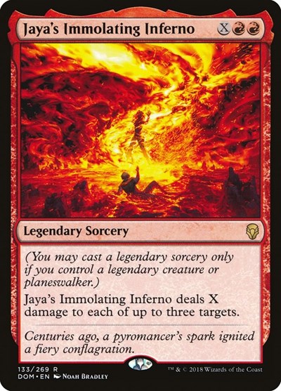 Jaya's Immolating Inferno [Dominaria] | Exor Games Dartmouth