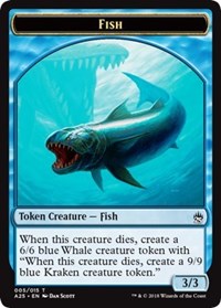 Fish // Kraken Double-sided Token [Masters 25 Tokens] | Exor Games Dartmouth