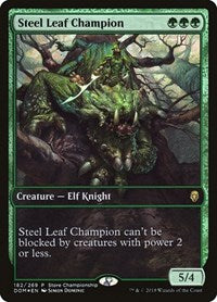 Steel Leaf Champion [Dominaria Promos] | Exor Games Dartmouth