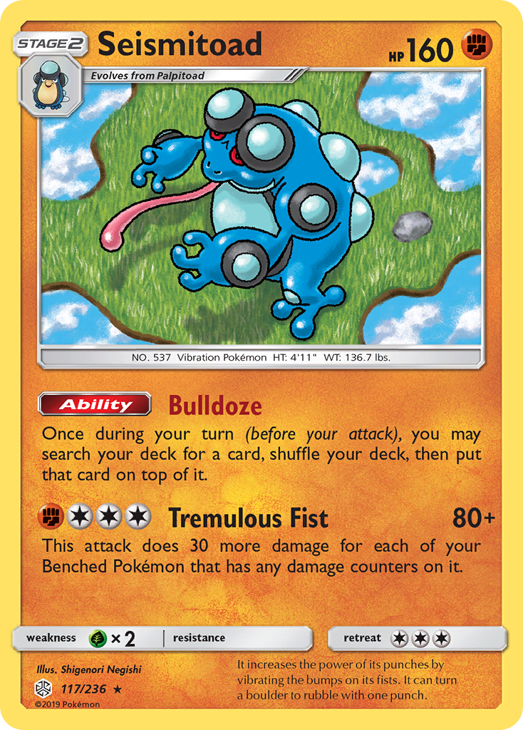 Seismitoad (117/236) [Sun & Moon: Cosmic Eclipse] | Exor Games Dartmouth