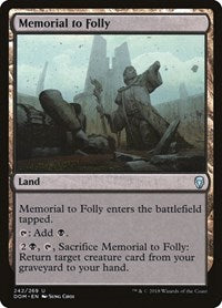 Memorial to Folly [Dominaria] | Exor Games Dartmouth
