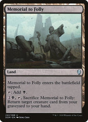 Memorial to Folly [Dominaria] | Exor Games Dartmouth