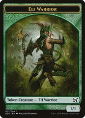 Elf Warrior Token [Duel Decks: Elves vs. Inventors Tokens] | Exor Games Dartmouth