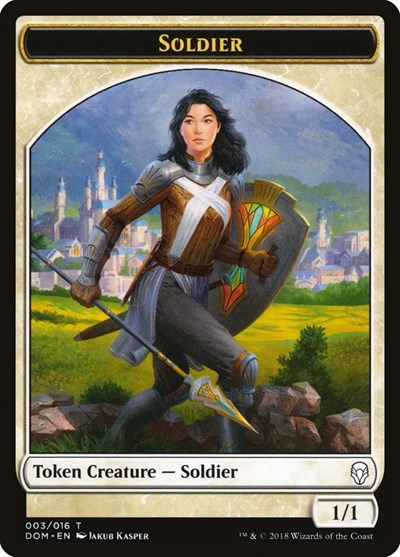 Soldier Token [Dominaria Tokens] | Exor Games Dartmouth