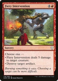 Fiery Intervention [Dominaria] | Exor Games Dartmouth