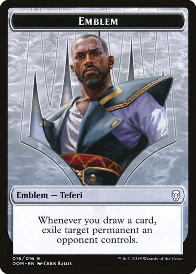 Emblem - Teferi, Hero of Dominaria [Dominaria Tokens] | Exor Games Dartmouth