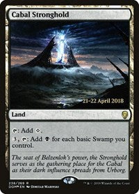 Cabal Stronghold [Dominaria Promos] | Exor Games Dartmouth