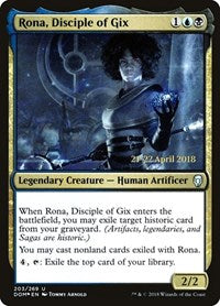 Rona, Disciple of Gix [Dominaria Promos] | Exor Games Dartmouth